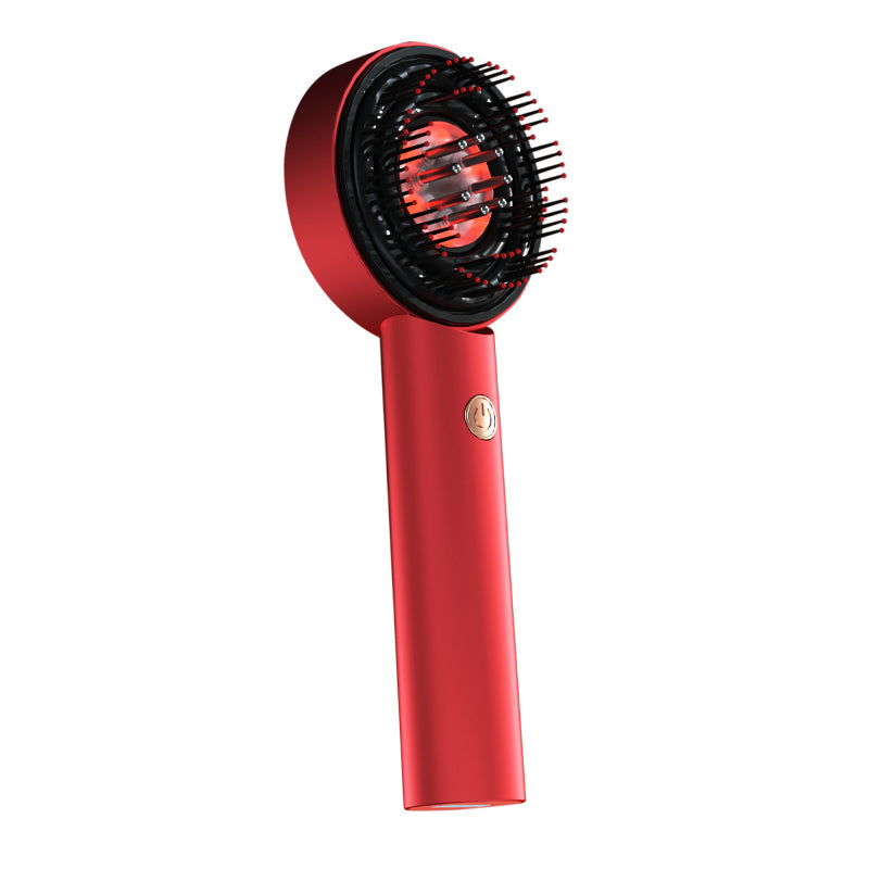 Red Light Therapy Scalp Massager – Infrared & Blue LED Hair Growth Brush with Oil Dispenser | Electric Scalp Detox & Massage Comb