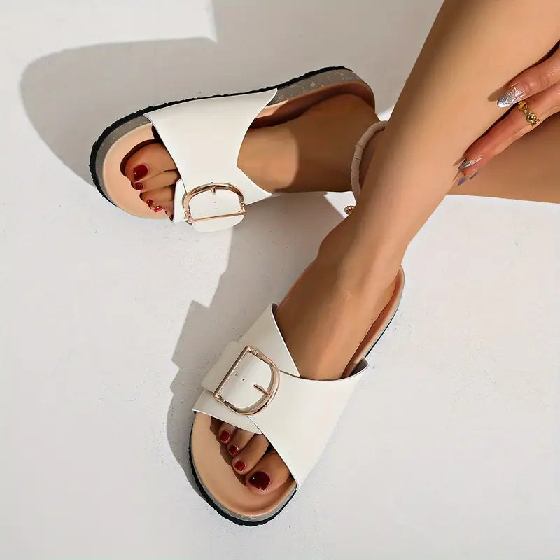 Orthopaedic Flat Sandals | Adjustable Buckle Straps for All-Day Comfort & Everyday Wear