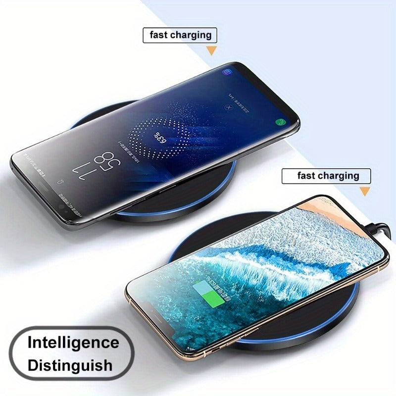 Fast Wireless Charger | 15W Induction Charging Pad for iPhone & Android Devices, Sleek Design & Cable-Free Convenience for Home & Office