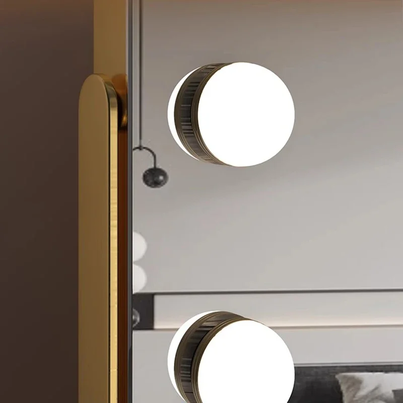 Large Arched Vanity Mirror | 17 LED Bulbs, Dimmable Brightness & 3 Light Modes for Makeup and Home Decor
