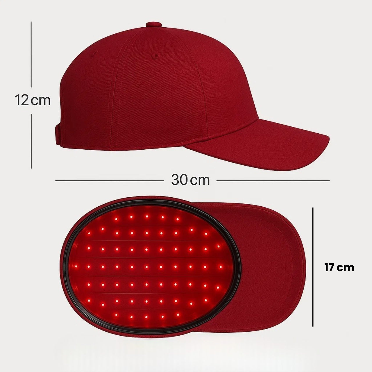 Red Light Infrared Laser Cap for Hair Growth – LED Therapy for Hair Loss Treatment and Regrowth