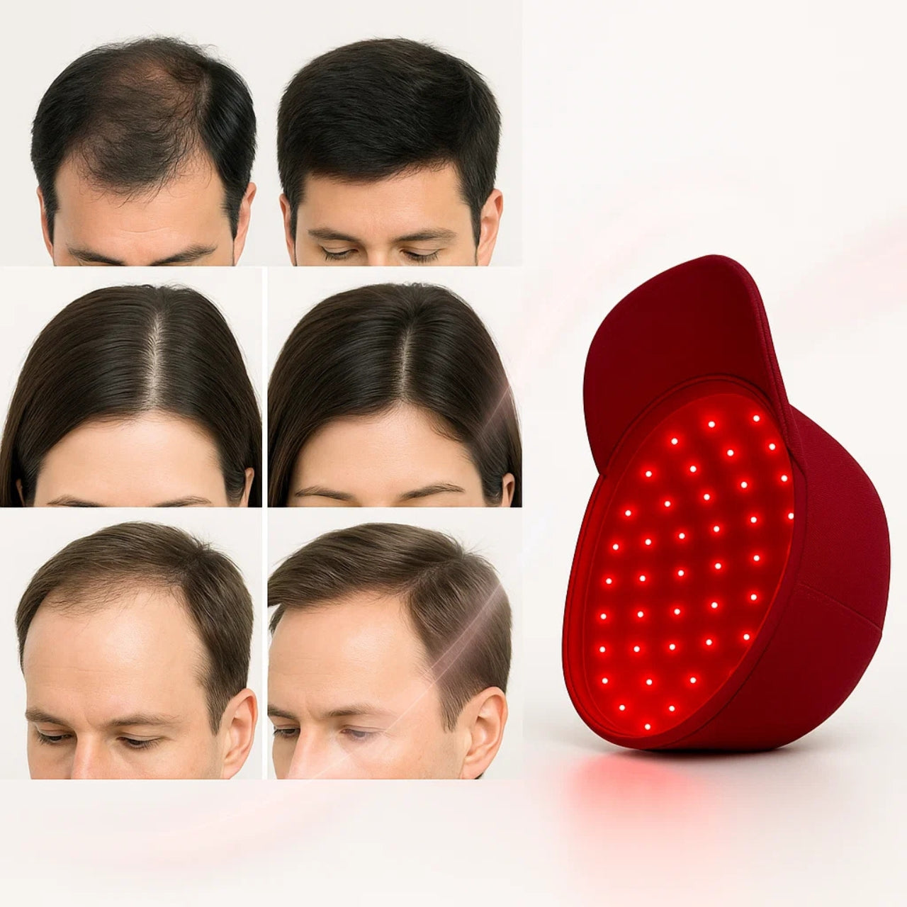 Red Light Infrared Laser Cap for Hair Growth – LED Therapy for Hair Loss Treatment and Regrowth