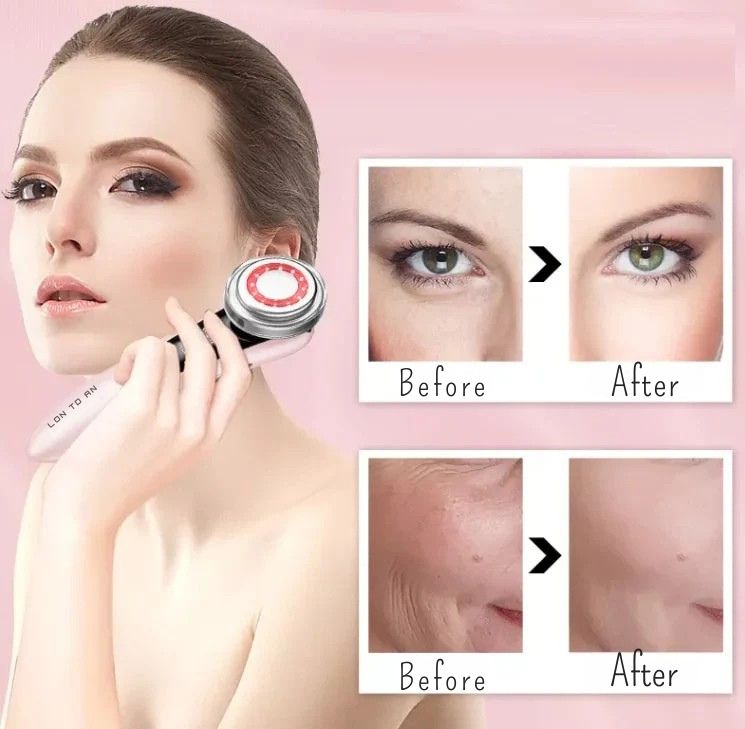 EMS Microcurrent Face Lift Device | Anti-Wrinkle, Skin Tightening & Red Light Therapy for Facial Toning