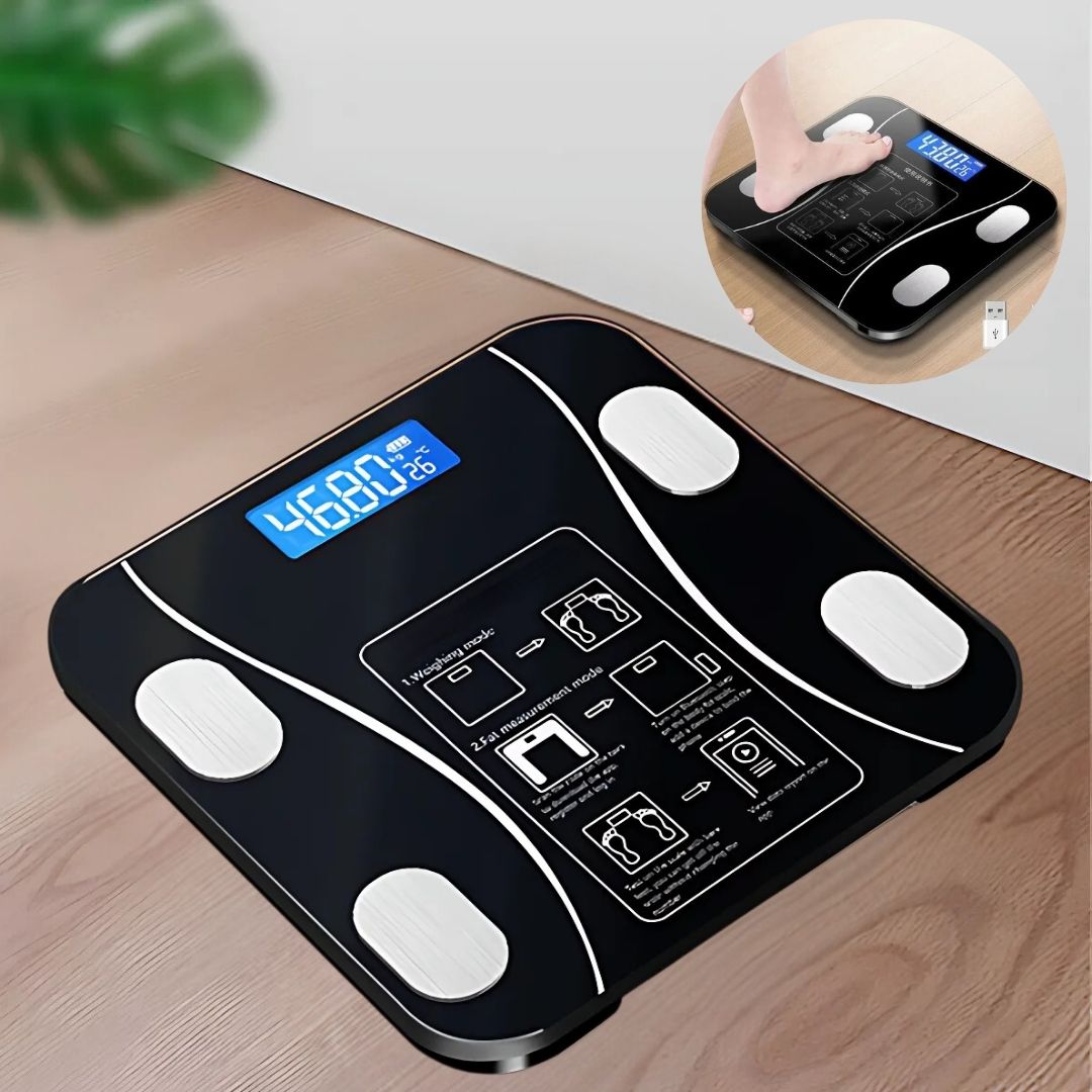 Smart Body Composition Scale | Bluetooth BMI & Body Fat Measurement for Fitness Tracking and Wellness Goals