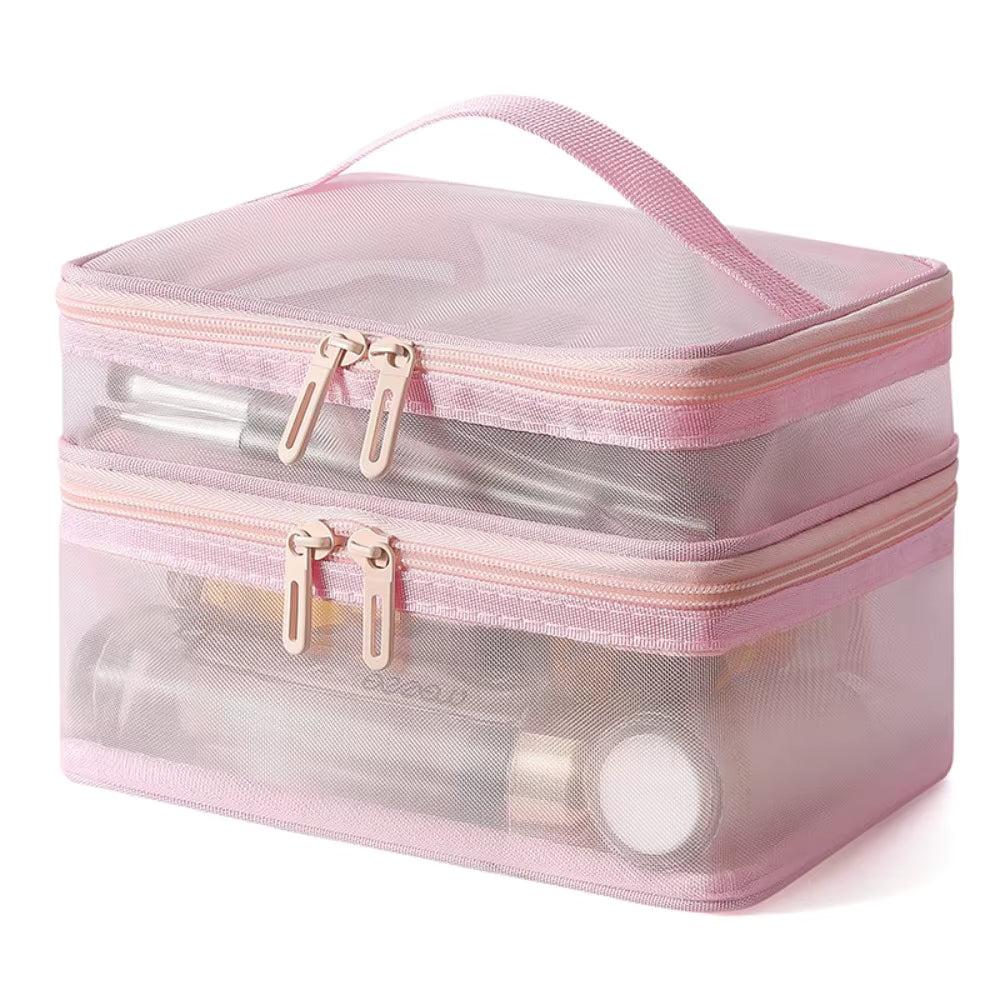 Clear Vanity Bag β Stylish, Transparent Storage for Beauty Essentials