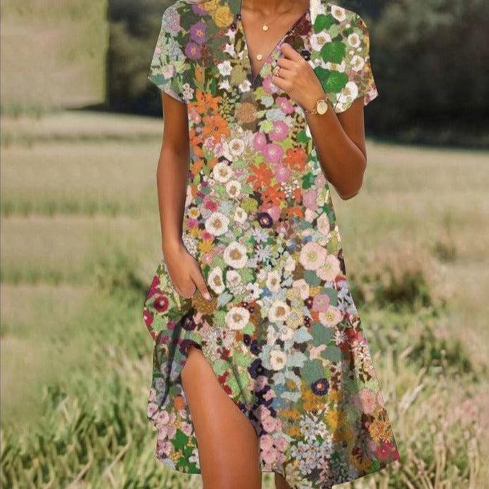 Stylish Lightweight Midi Dress | Comfortable, Machine Washable & Ideal for Summer Beach Days