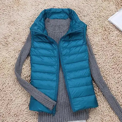 Ultra Light Down Vest for Women - Sleeveless Puffer Jacket, Warm Lightweight Layer