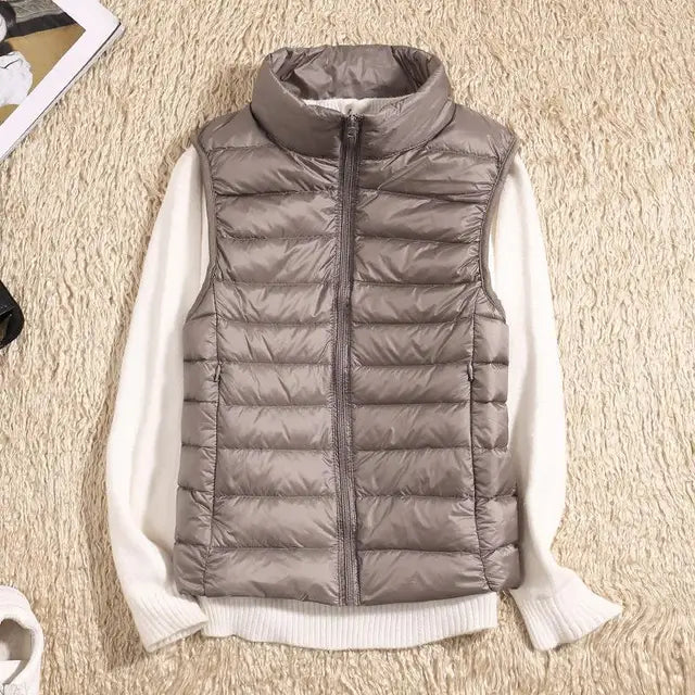 Ultra Light Down Vest for Women - Sleeveless Puffer Jacket, Warm Lightweight Layer