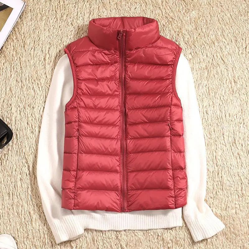Ultra Light Down Vest for Women - Sleeveless Puffer Jacket, Warm Lightweight Layer