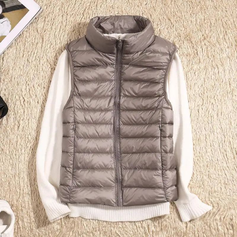Ultra Light Down Vest for Women - Sleeveless Puffer Jacket, Warm Lightweight Layer