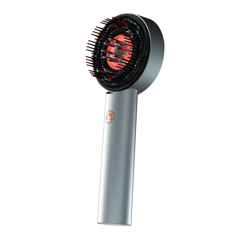 Red Light Therapy Scalp Massager – Infrared & Blue LED Hair Growth Brush with Oil Dispenser | Electric Scalp Detox & Massage Comb