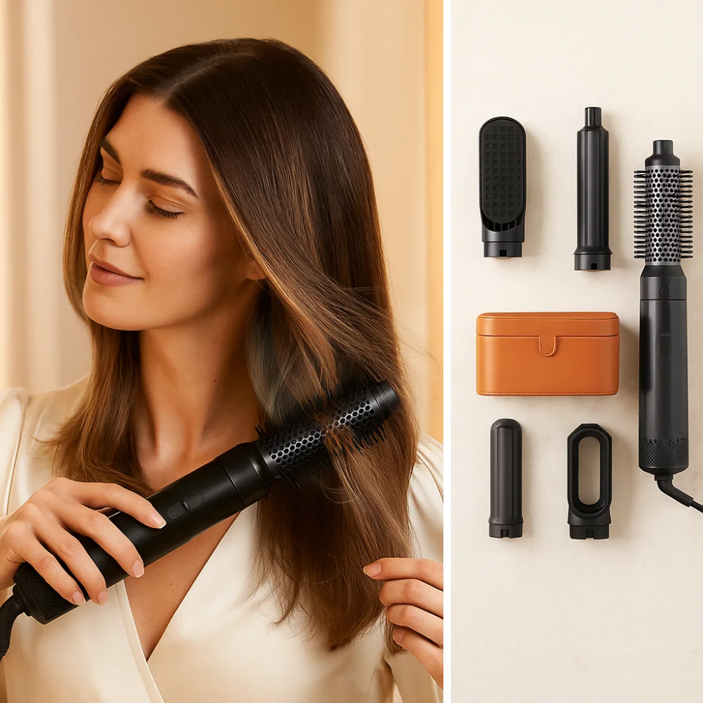 5 in 1 Hair Styler | Curling, Straightening & Drying with Coanda Effect for All Hair Types