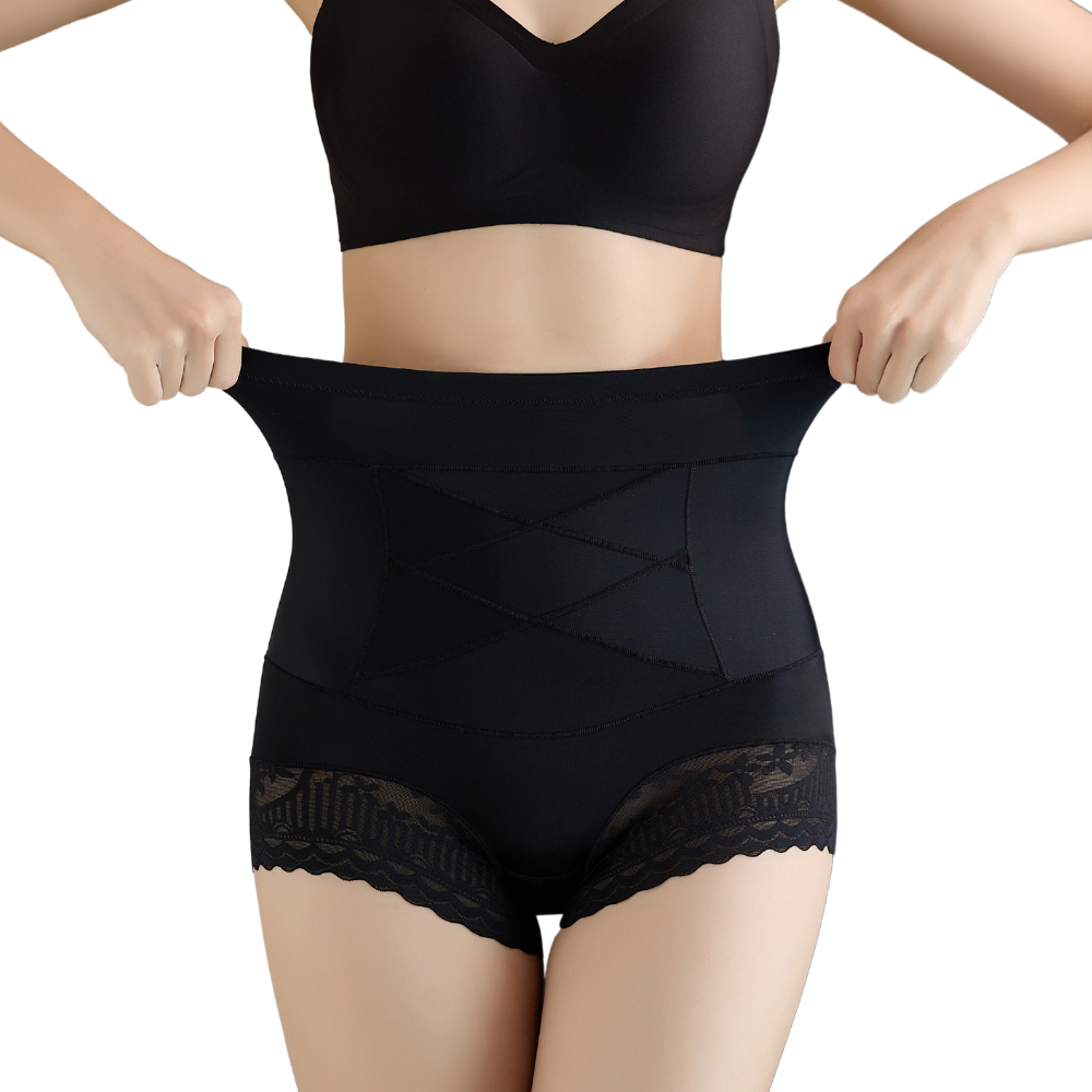 High-Waist Tummy Control Shapewear | Lace Trim, Smooths Love Handles & Ideal for Everyday Wear