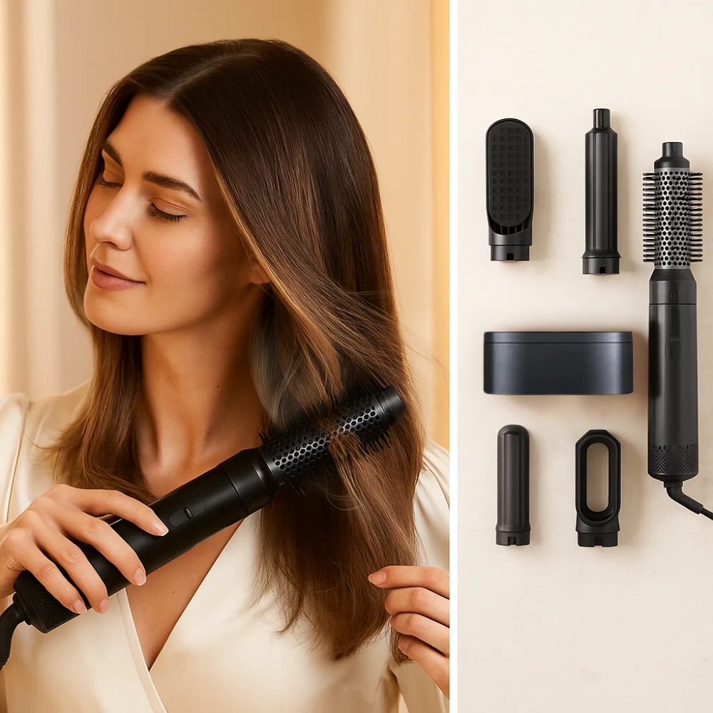 5 in 1 Hair Styler | Curling, Straightening & Drying with Coanda Effect for All Hair Types