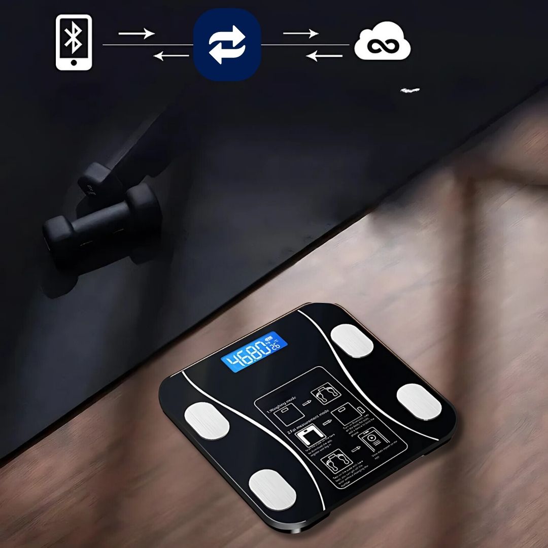Smart Body Composition Scale | Bluetooth BMI & Body Fat Measurement for Fitness Tracking and Wellness Goals