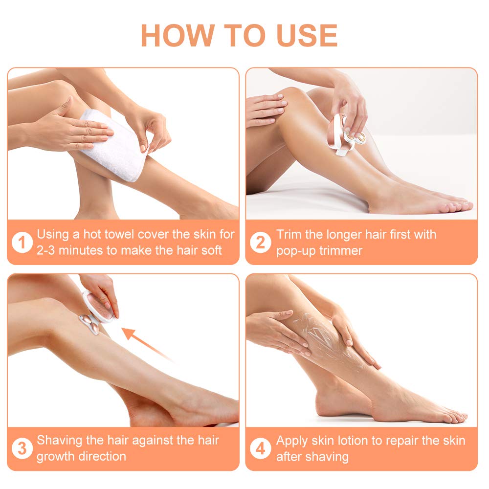 4D UltraGlide Razor | Hypoallergenic, Waterproof & Ergonomic for Quick, Gentle Shaving on All Skin Types