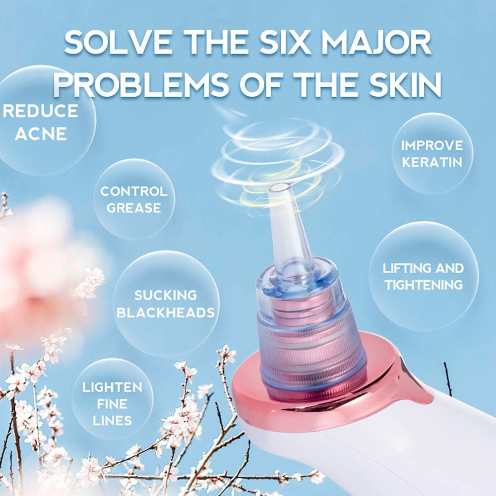 Electric Blackhead Remover | Deep Cleansing, Powerful Suction & Customizable for Clearer Skin at Home