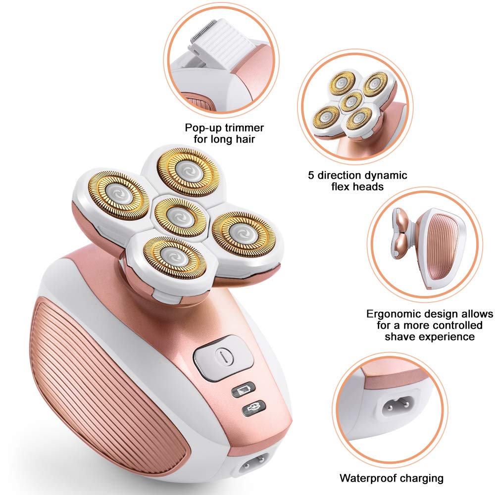 4D UltraGlide Razor | Hypoallergenic, Waterproof & Ergonomic for Quick, Gentle Shaving on All Skin Types