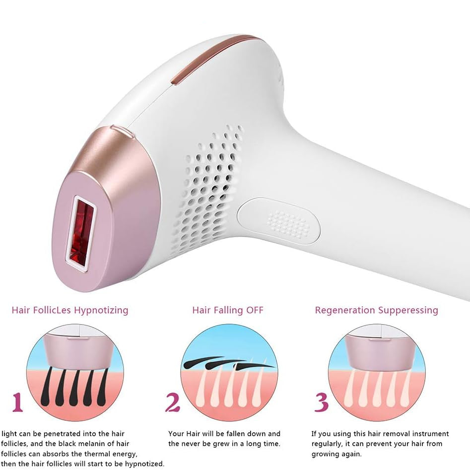 IPL Laser Hair Remover | Permanent Hair Removal, Skin-Friendly & Ideal for Legs, Arms, Face, and Intimate Areas