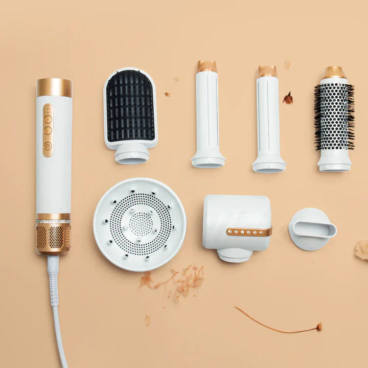 Premium 7 in 1 Hair Styler Pro with Hot Brush and Dryer Functions