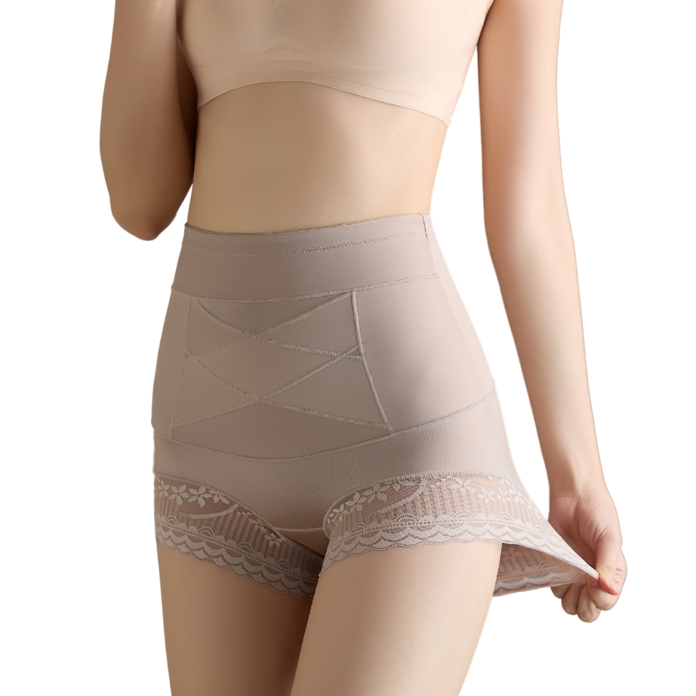 High-Waist Tummy Control Shapewear | Lace Trim, Smooths Love Handles & Ideal for Everyday Wear