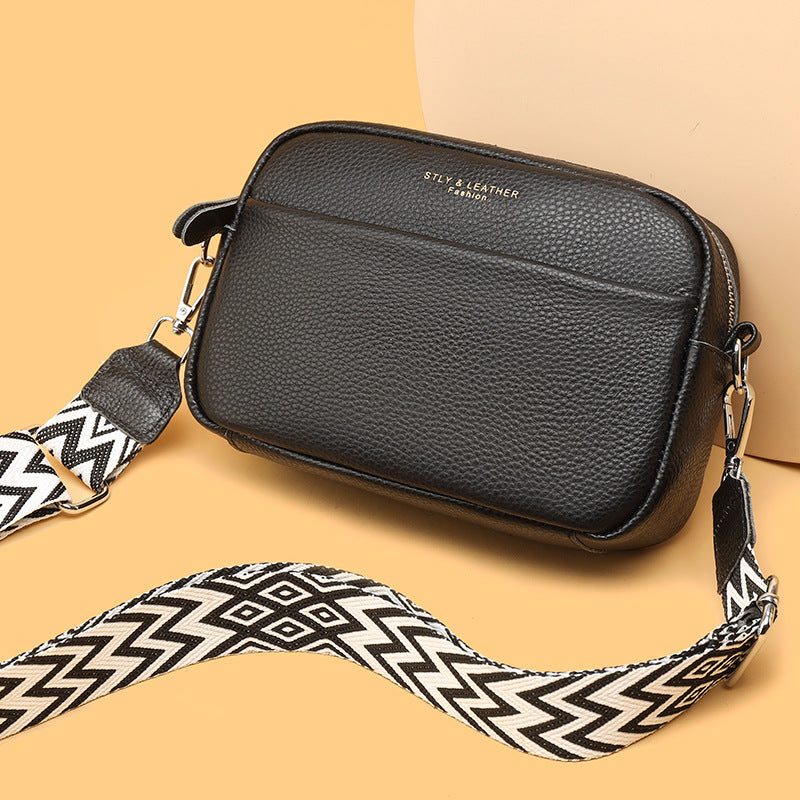 Genuine Leather Bag | Durable First-Layer Cowhide with Soft Polyester-Cotton Lining for Daily Use and Business Occasions
