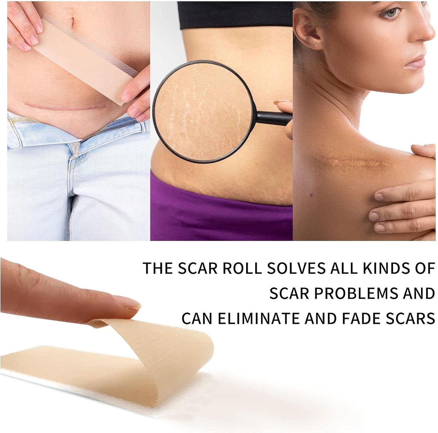 Reusable Silicone Scar Reduction Sheets - Medical Grade Silicone for Effective Scar Treatment and Healing
