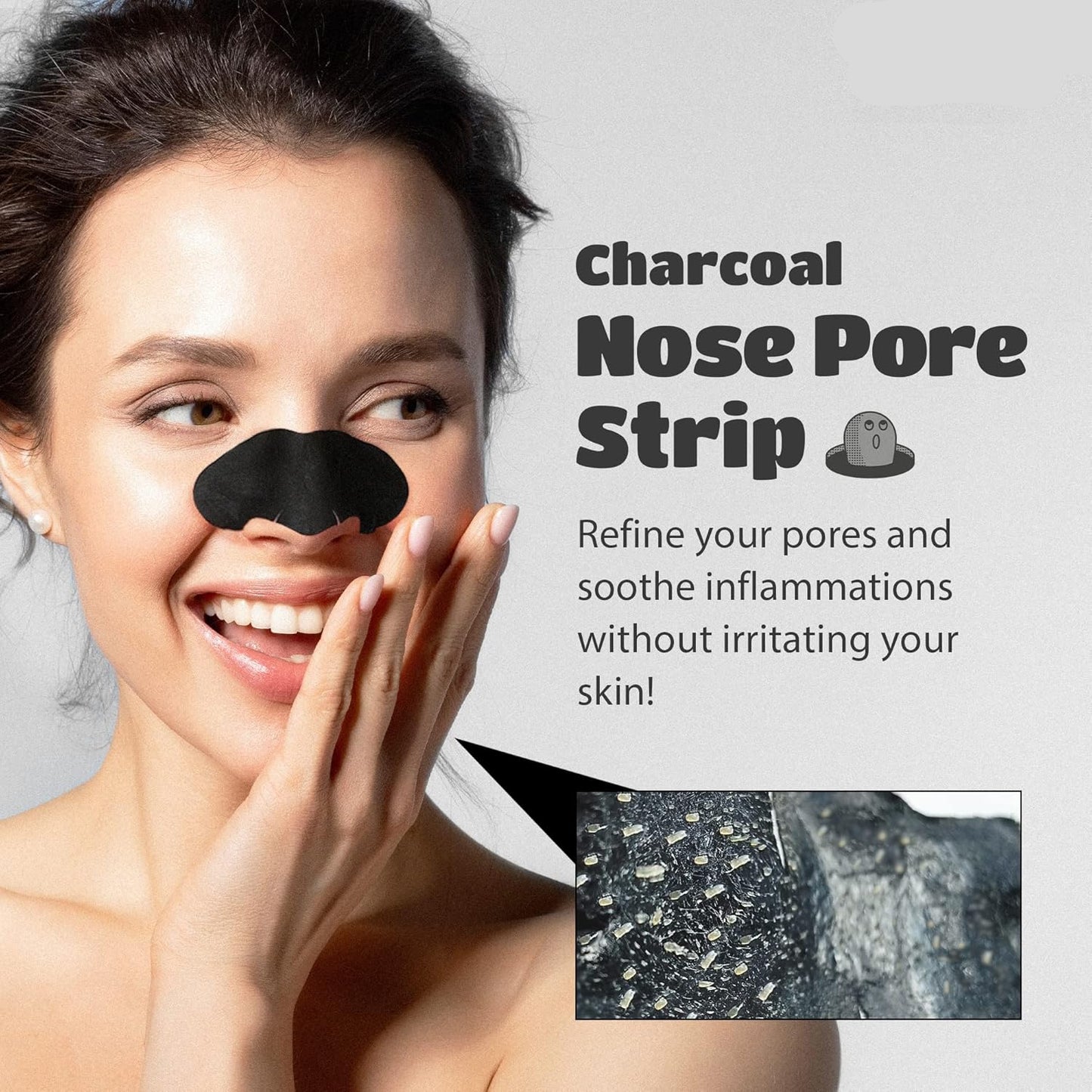Blackhead Remover Strips | Activated Charcoal, Hypoallergenic & Ideal for Sensitive Skin Types