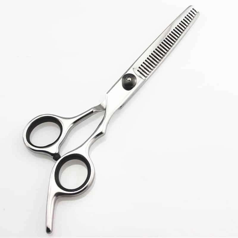 Professional Japan 4CR 6 Inch Hair Cutting Scissors Set Black Professional Stainless Steel Hair Salon Scissors, Thinning