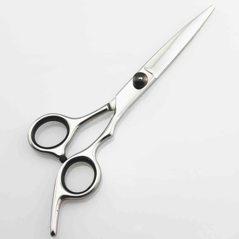 Professional Japan 4CR 6 Inch Hair Cutting Scissors Set Black Professional Stainless Steel Hair Salon Scissors, Thinning