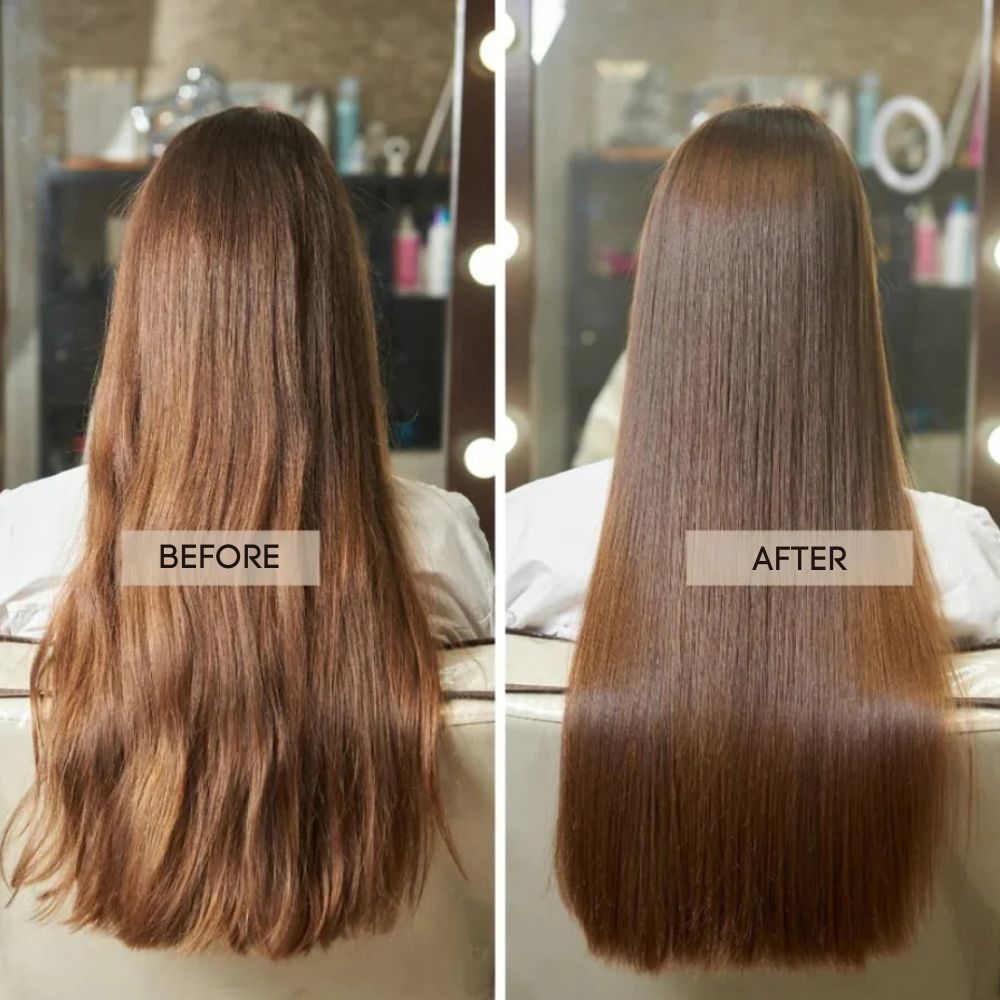 2-in-1 Hair Straightener and Dryer | Adjustable Temperature & Airflow for All Hair Types, Ideal for Quick Styling at Home or On-the-Go