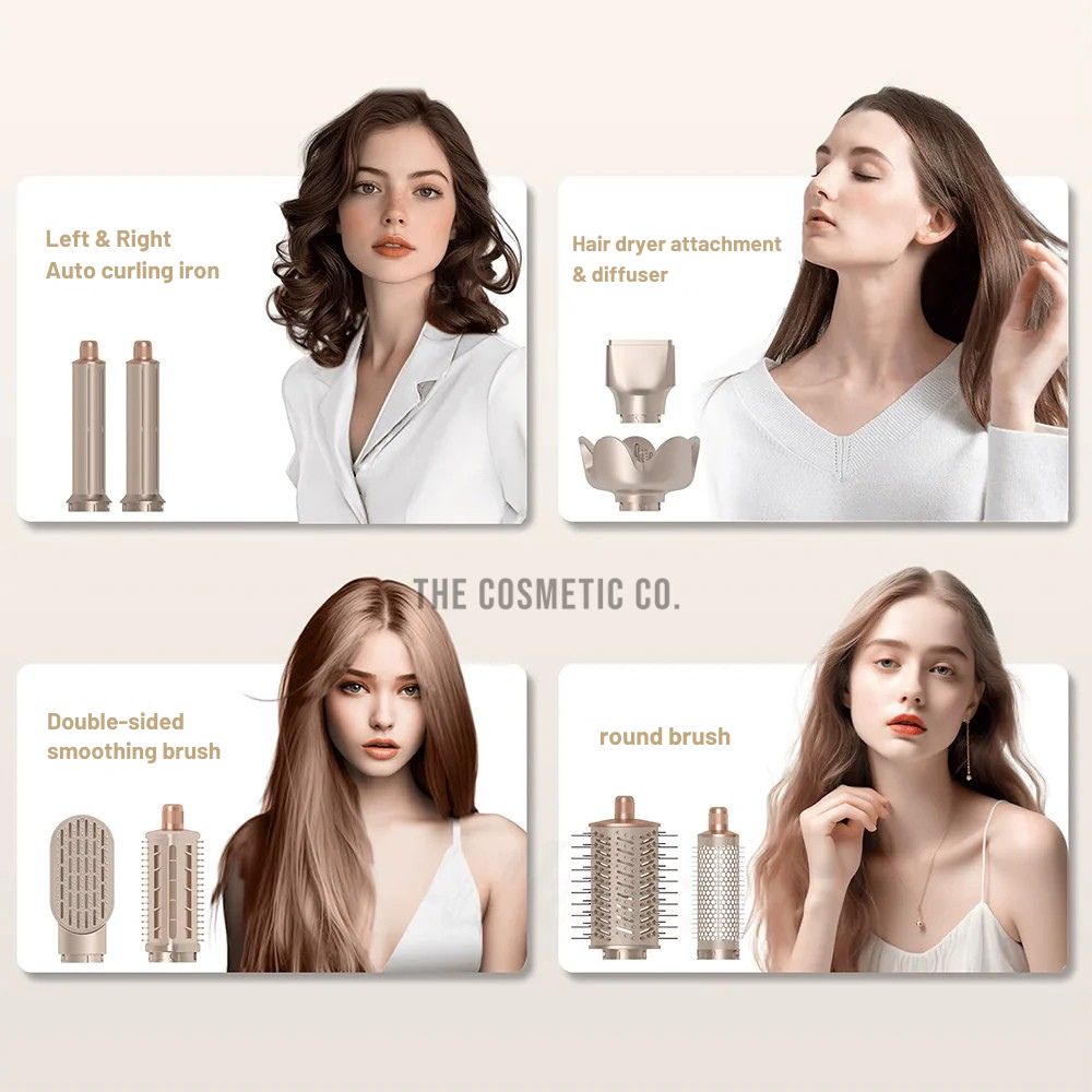9-in-1 Airstyler Hair Tool | 1600W, Negative Ion Technology & Versatile Attachments for All Hair Types