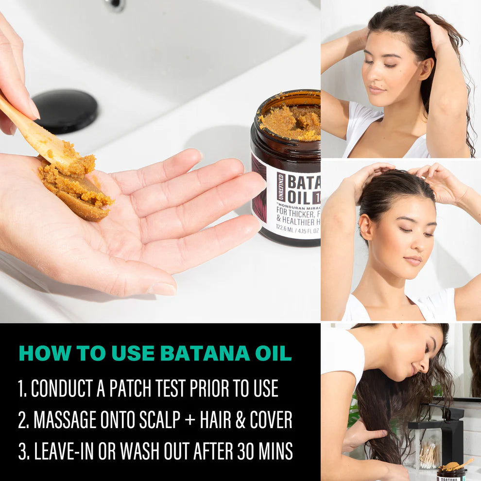 Batana Hair Oil | Sustainably Sourced, Natural Repair & Moisturizing for Healthy Hair Growth