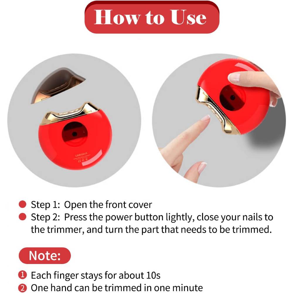 Automatic Electric Nail Clipper | Safe, Precision Trimming & Portable Design for Effortless Nail Care