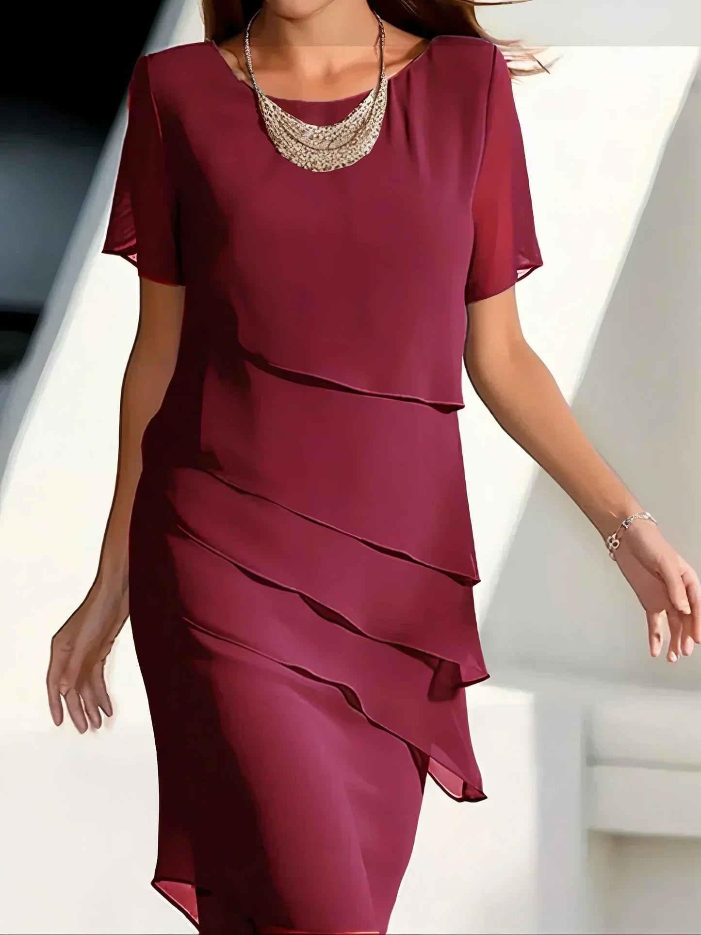 Women's Tailored Slimming Dress | Comfortable Fabric, Figure-Flattering Fit & Versatile for Day to Night Wear