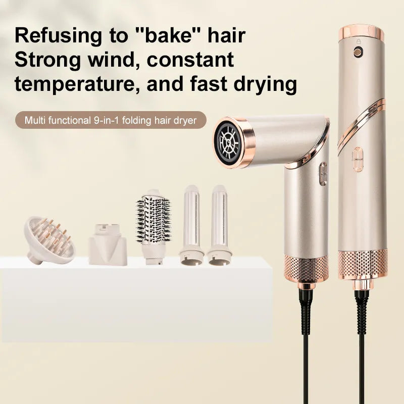 9-in-1 Airstyler Hair Tool | 1600W, Negative Ion Technology & Versatile Attachments for All Hair Types