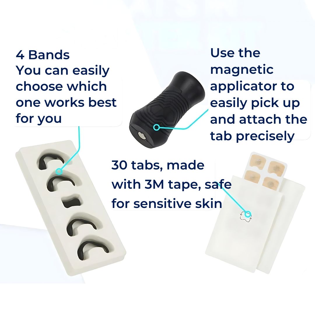 Pack of 30 Magnetic Nasal Strip | Non-Invasive Snoring Aid for Improved Breathing & Better Sleep Quality