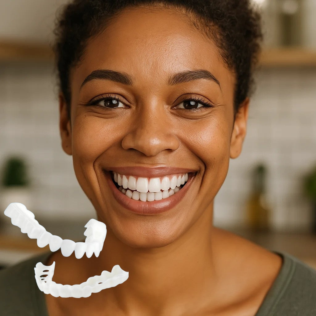 Pop-On Veneers for Instant Smile Makeover | Custom Fit Dental Aesthetic Solution for Teeth Whitening & Gap Coverage