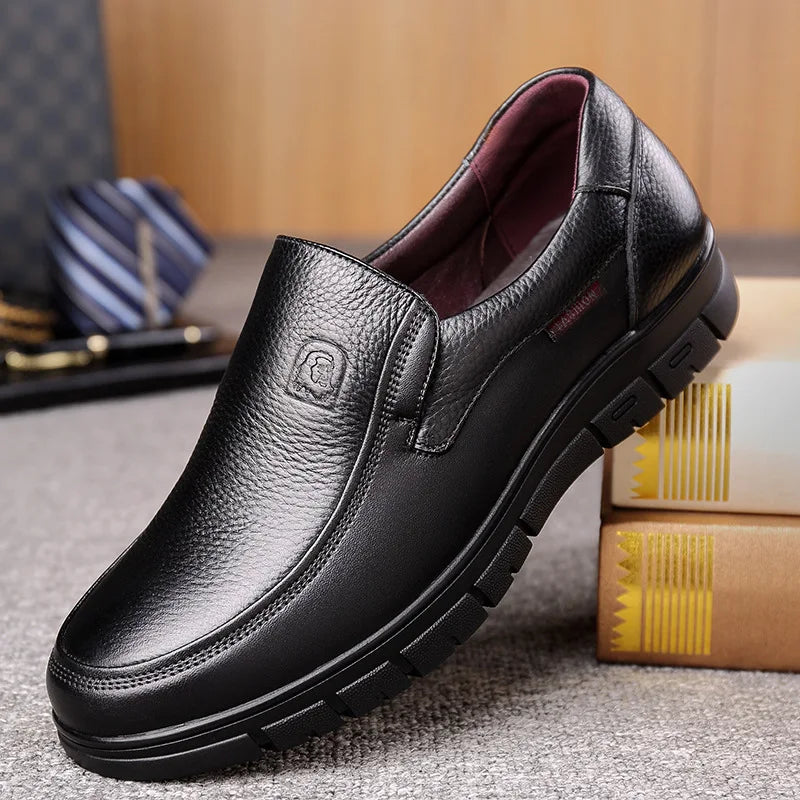 Men's Genuine Leather Casual Shoes | Breathable, Handcrafted & Comfortable for Outdoor Adventures