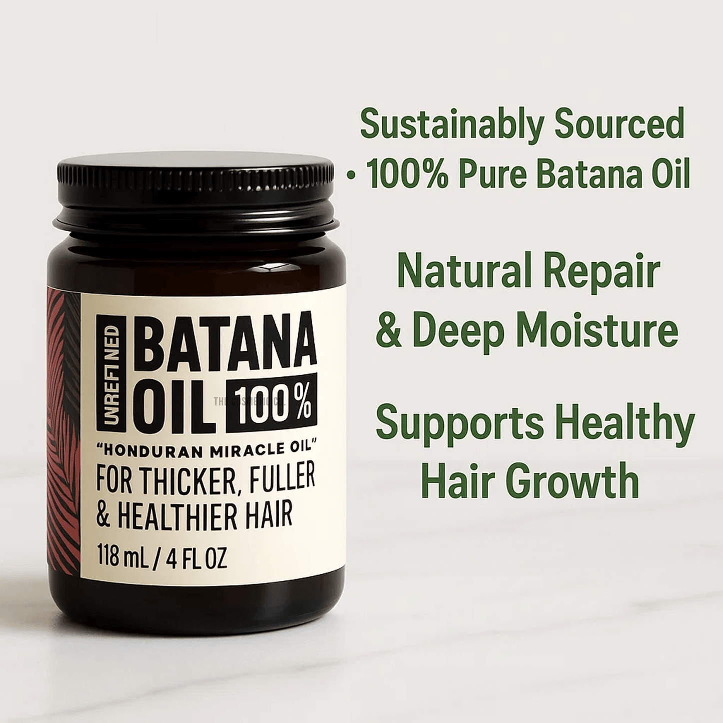 Batana Hair Oil | Sustainably Sourced, Natural Repair & Moisturizing for Healthy Hair Growth
