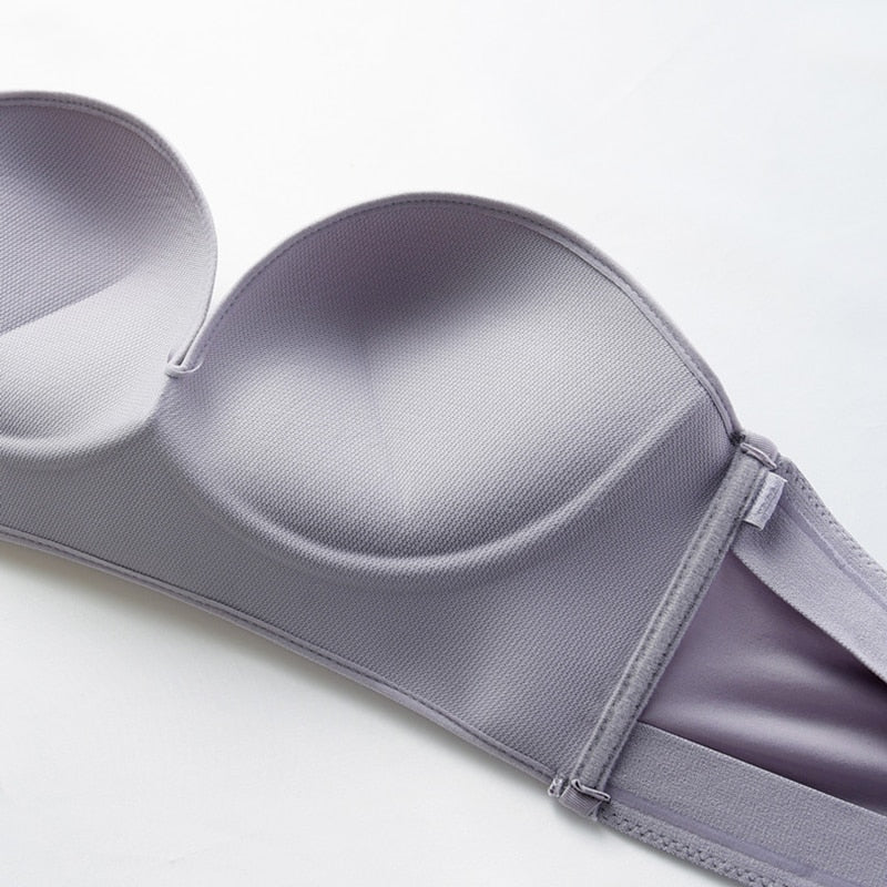 Strapless Front Buckle Bra | Soft, Breathable Mesh & Comfortable Fit for Evening Gowns and Special Occasions