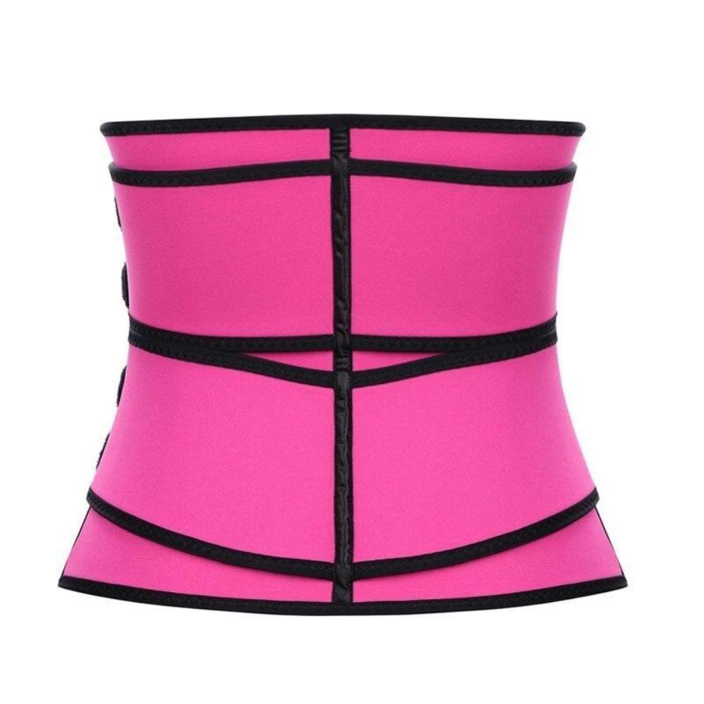Women's Latex Waist Trainer | Double Compression Straps & Zipper for High-Intensity Workouts