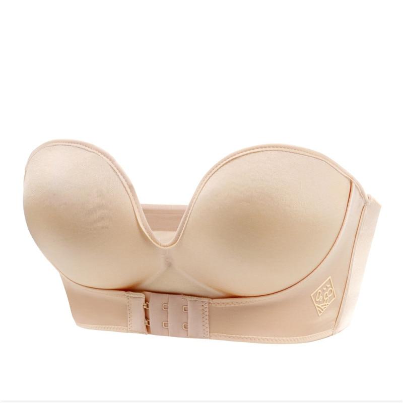 Strapless Front Buckle Bra | Soft, Breathable Mesh & Comfortable Fit for Evening Gowns and Special Occasions