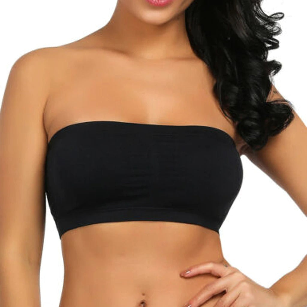 Supportive Bandeau Bra | Strapless, Smooth & Comfortable for Off-the-Shoulder Tops and Backless Dresses