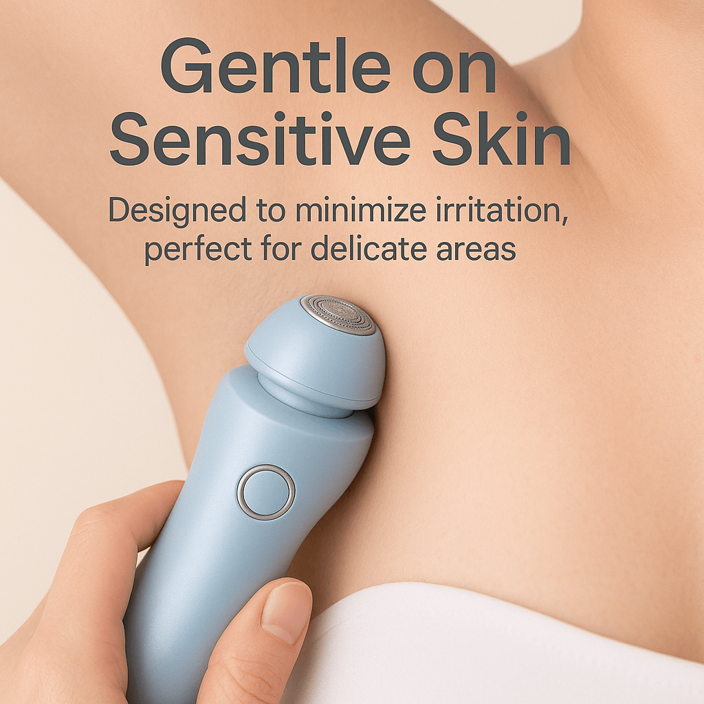 Women’s Pubic Shaver | Gentle Electric Razor for Sensitive Skin | Precise Trimming for Smooth Skin
