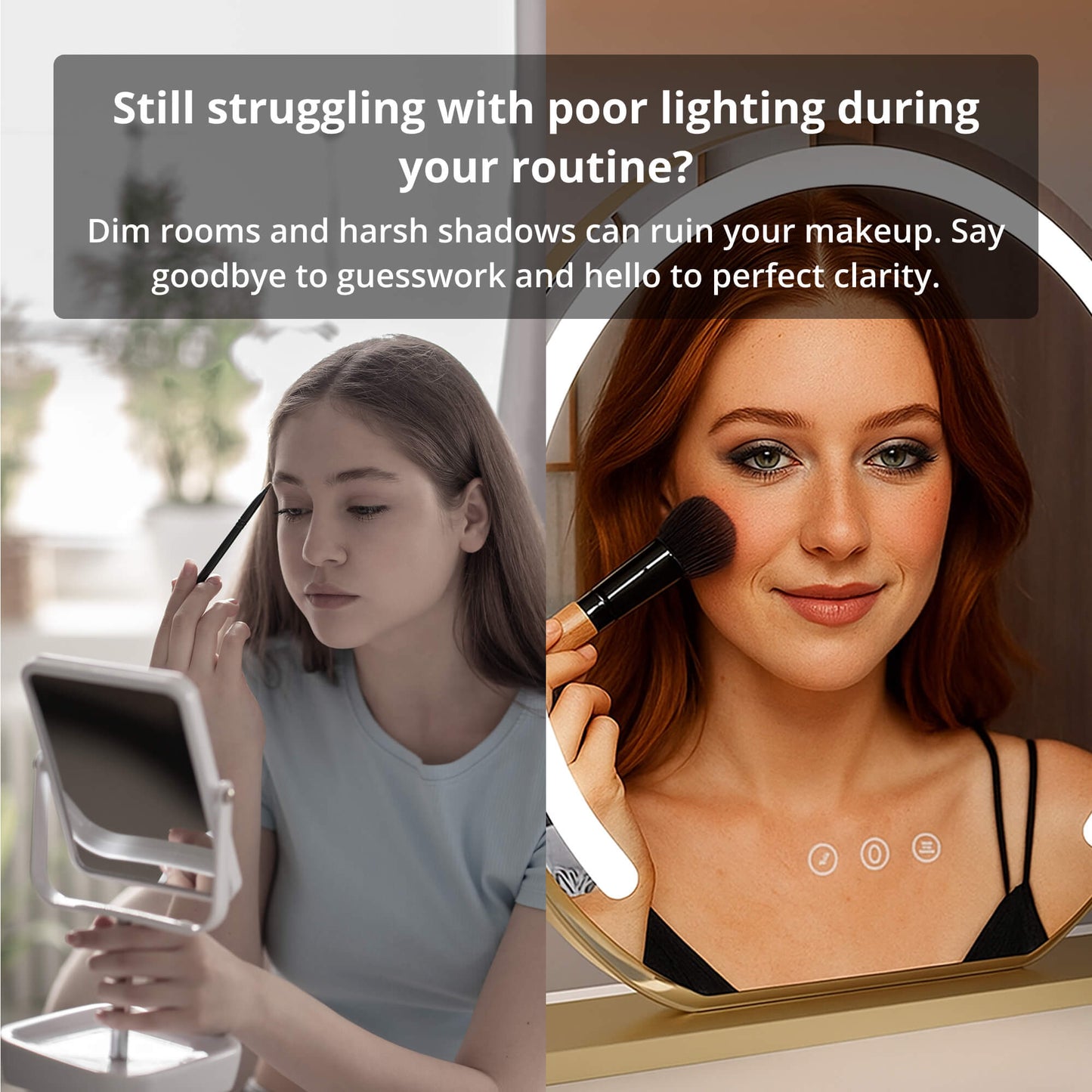 Dressing Table Mirror with Lights - Make up Mirror LED light Vanity