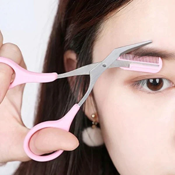 Eyebrow Scissors | High-Precision Stainless Steel Blades & Ergonomic Design for Perfectly Shaped Eyebrows