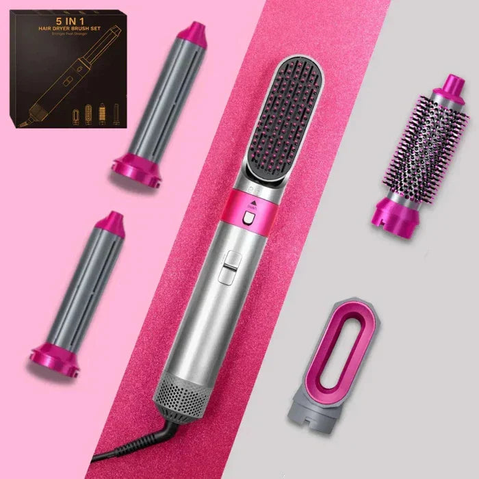 5 in 1 Hair Styler Pro | Advanced Heat Technology for Beachy Waves, Bouncy Curls & Smooth Finish at Home