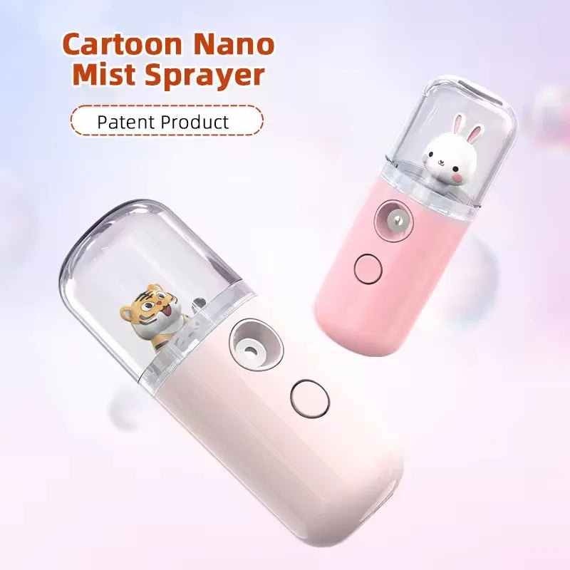 MysticMist™ | Mini USB Facial Steamer & Nebulizer | 30ML Hydrating Nano Spray for Moisturizing Skin Care & Beauty Treatment