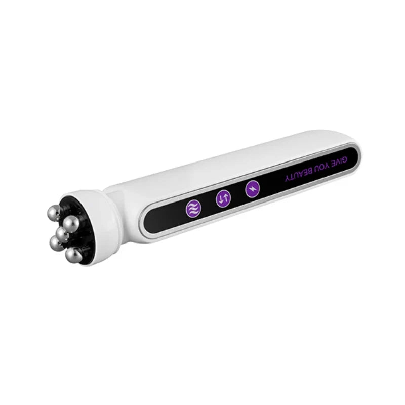 RadiantGlow™ | 3 in1 RF Heating EMS Facial Roller Massager for Fine Lines, Skin Rejuvenation & Firming Microcurrent Treatment
